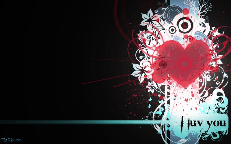 heart design with floral patterns