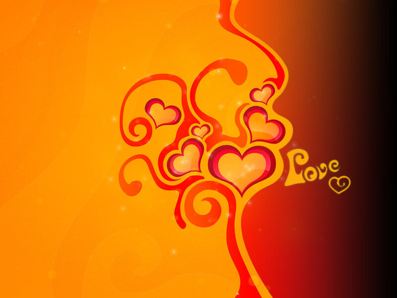 heart design with love text