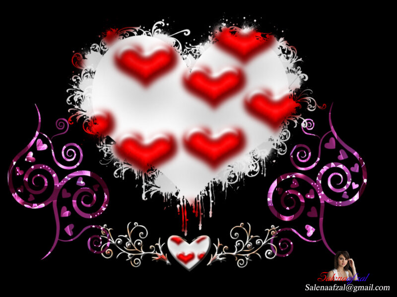 heart design with red hearts