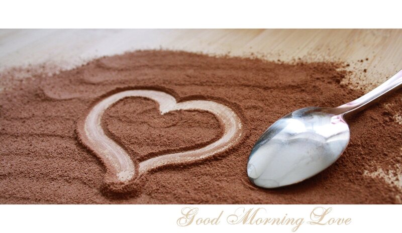 Heart Drawn in Cocoa Powder — Brown