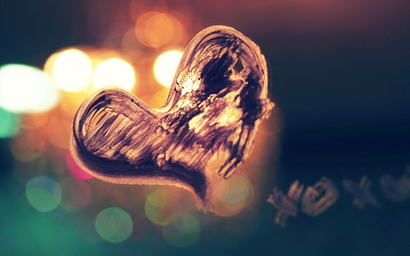 heart drawn on a window