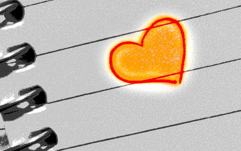 Heart Drawn on Paper