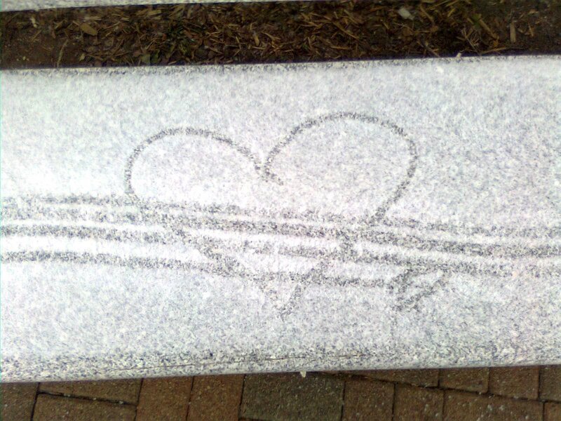 Heart Drawn on Stone