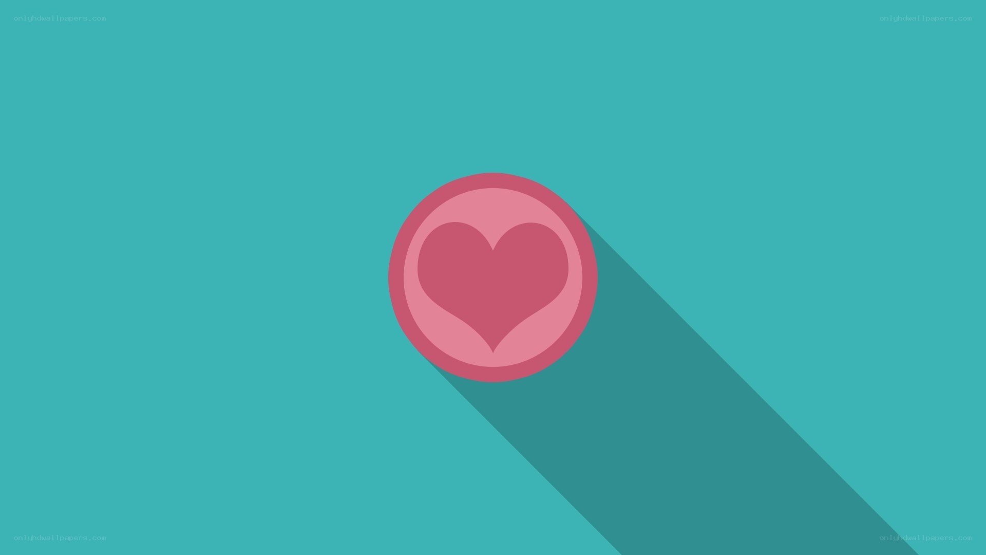 heart icon on teal background