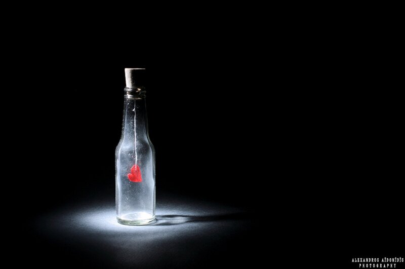 Heart in a Bottle — Black
