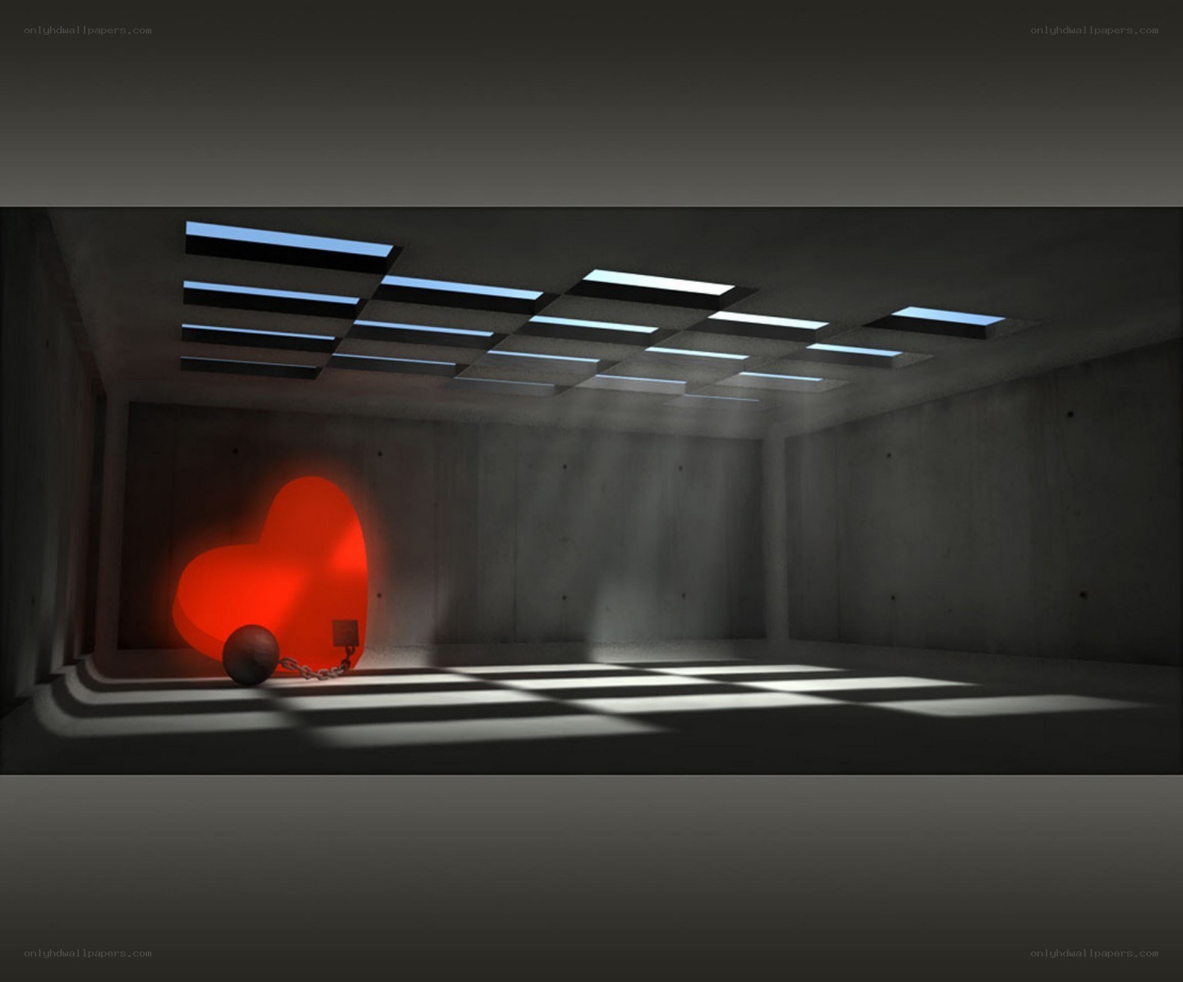 heart in a concrete room