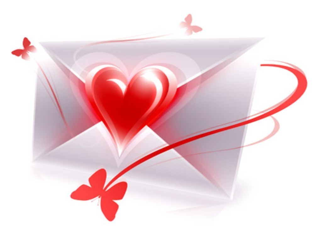 heart in an envelope