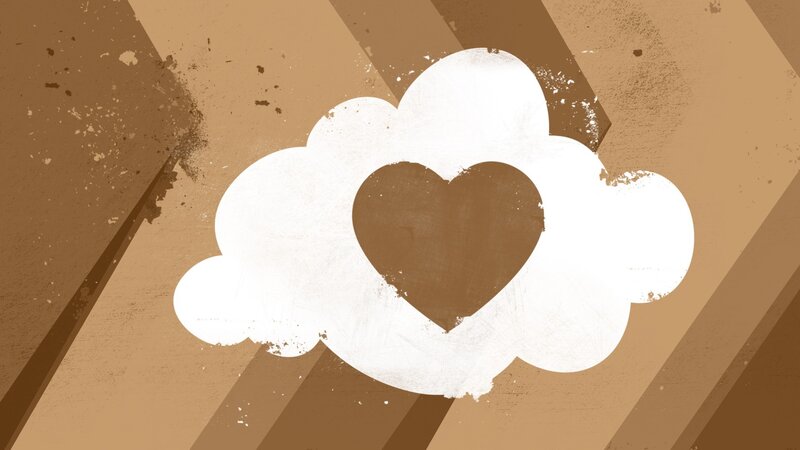 Heart in Cloud Shape