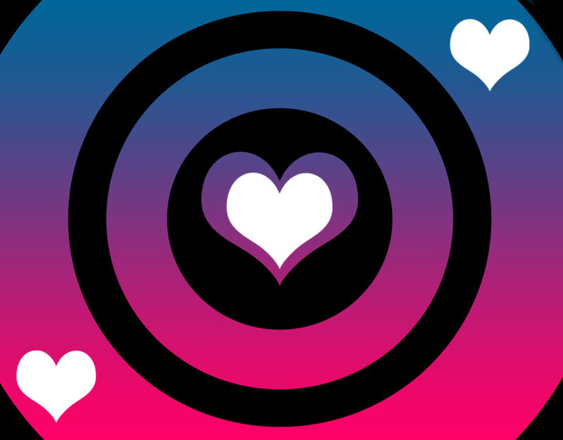 Heart in Concentric Circles