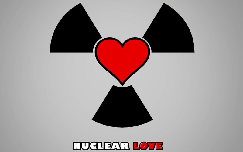 Heart in Radiation Symbol