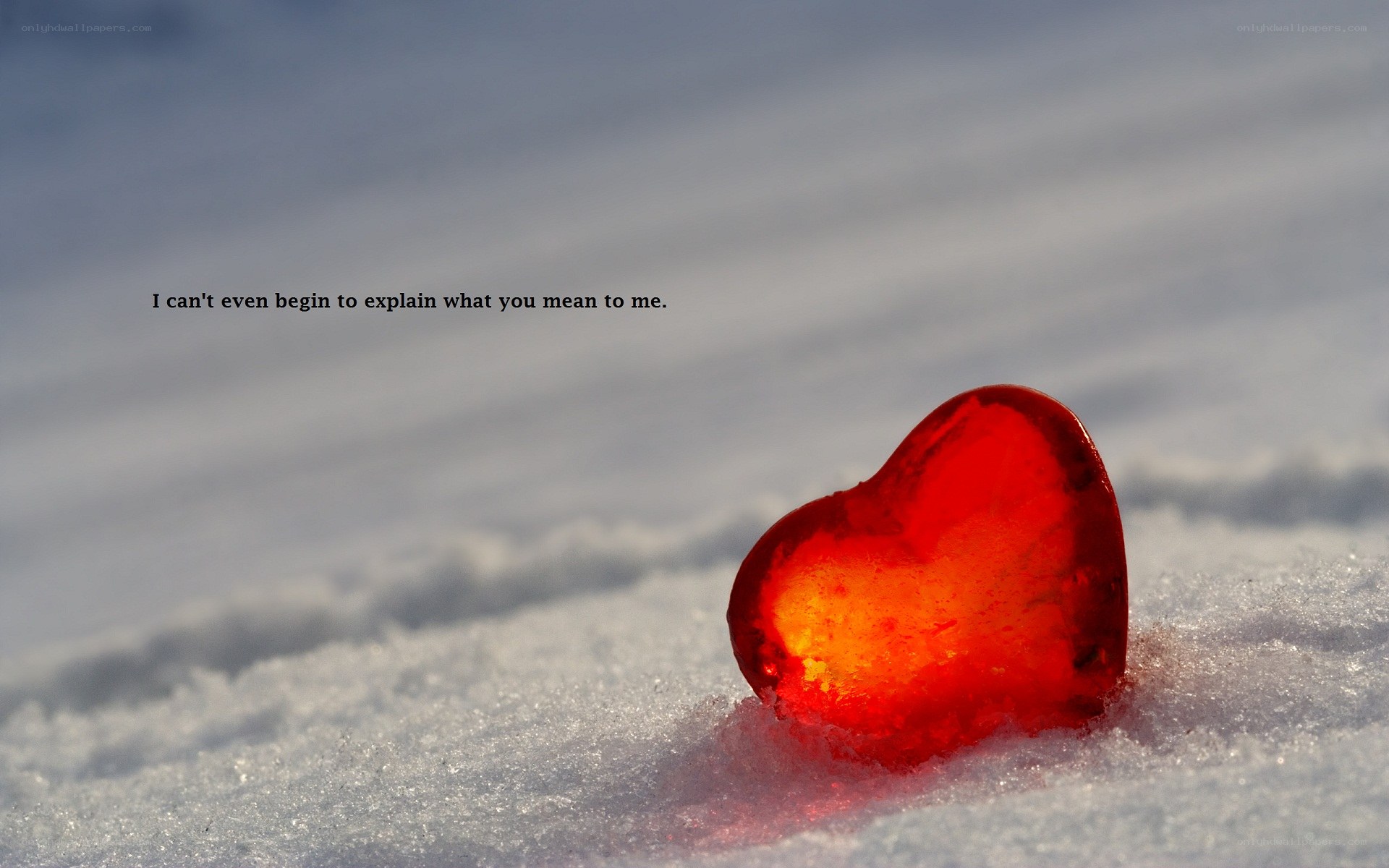 heart in the snow