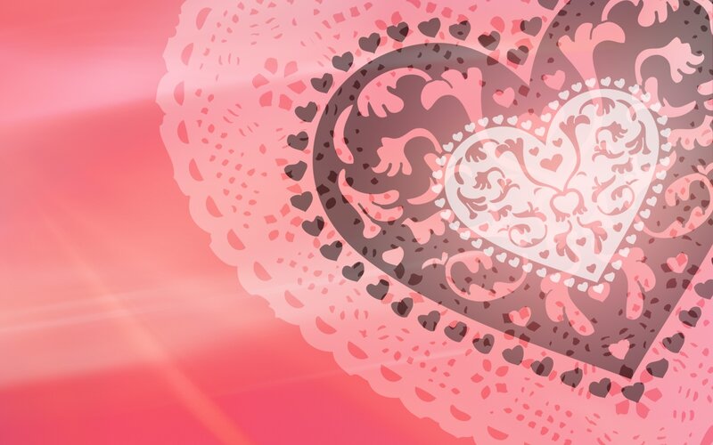 heart lace design background