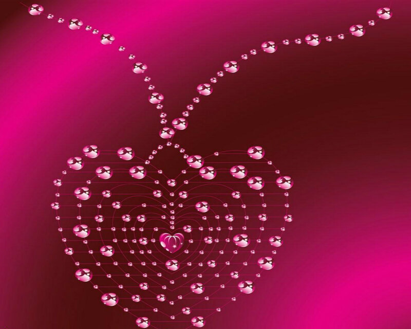 Heart Made of Beads — Pink