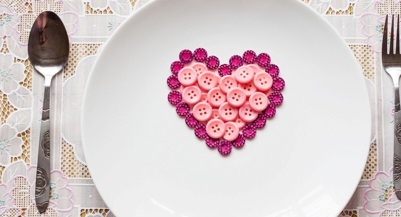 Heart Made of Buttons — Pink