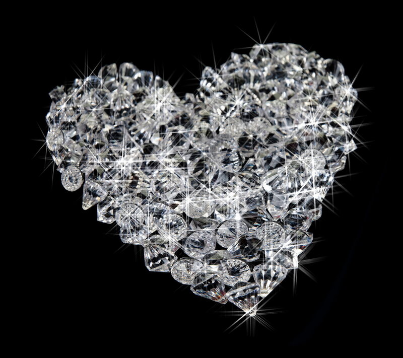 Heart Made of Diamonds — White