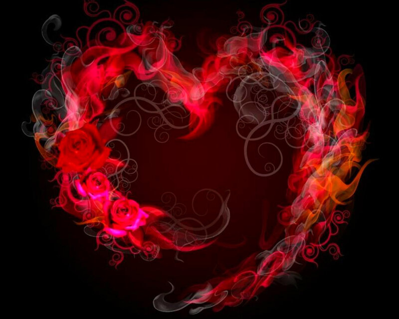 Heart Made of Flames — Red