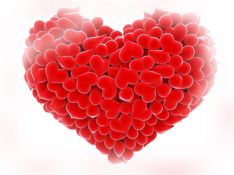Heart Made of Hearts — Red