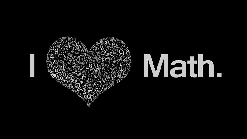 Heart Made of Math Symbols