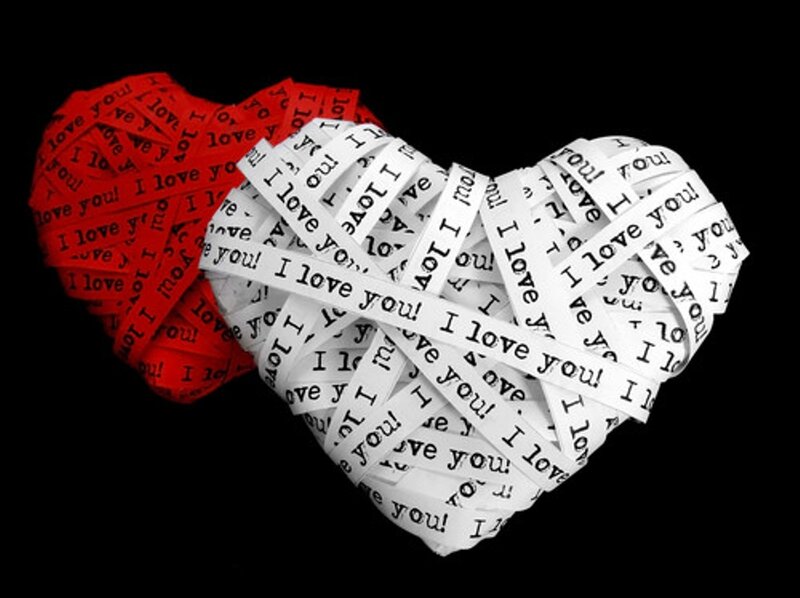 Heart Made of Paper Strips