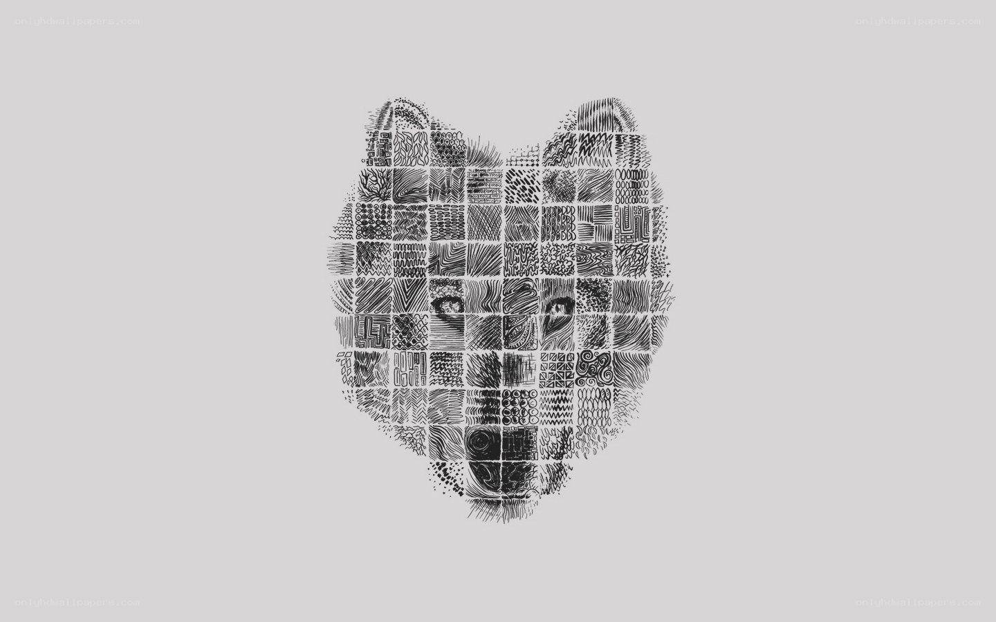 heart made of patterns