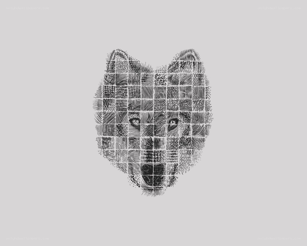heart made of patterns