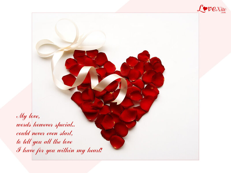 Heart Made of Rose Petals — Red, Romantic
