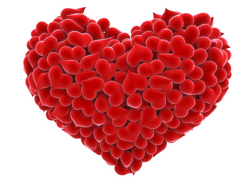 heart made of small hearts