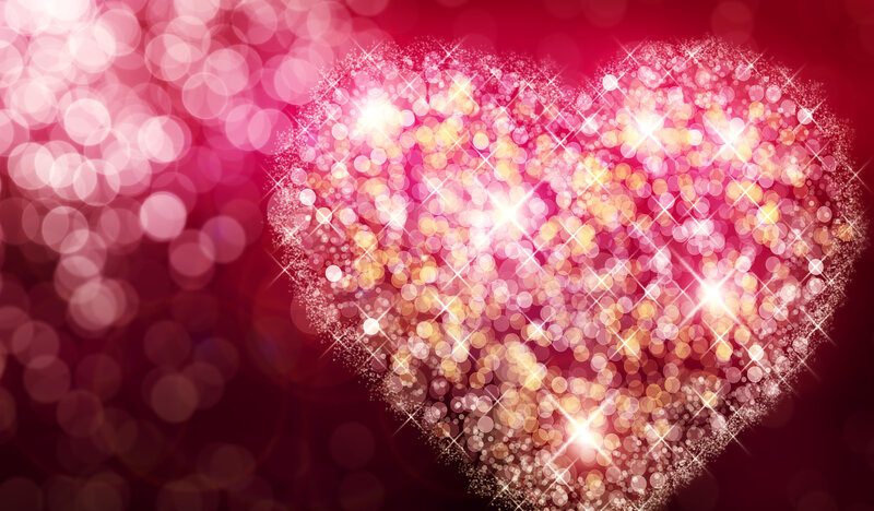 Heart Made of Sparkles — Red