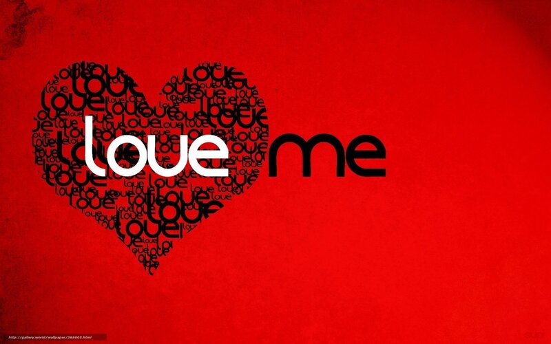 Heart Made of Text — Red, Romantic