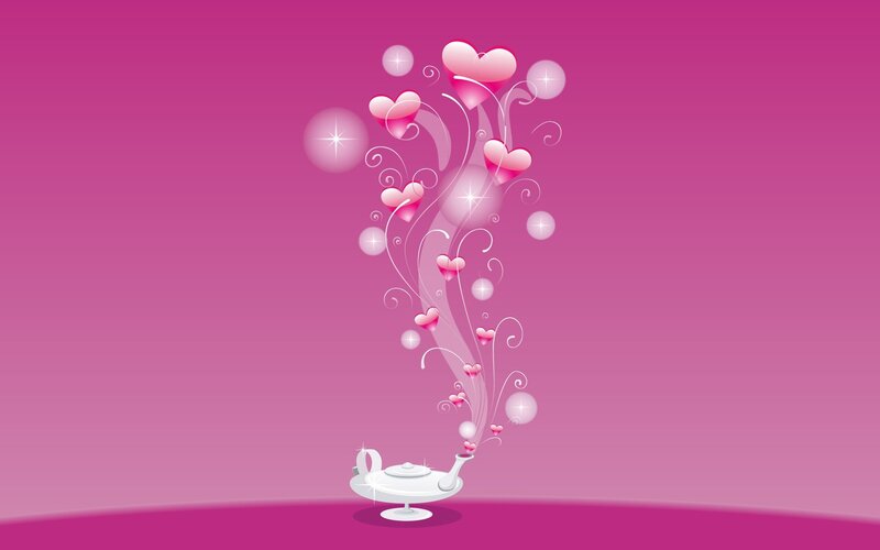 heart magic lamp