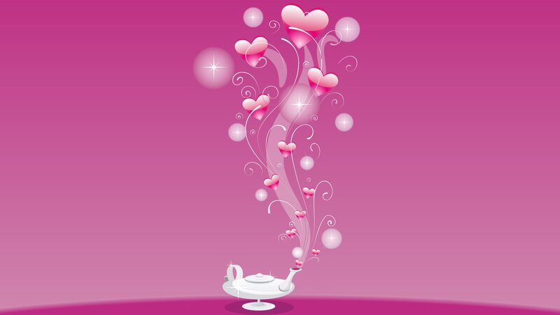 heart magic lamp