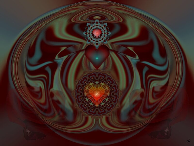 Heart Mandala Design