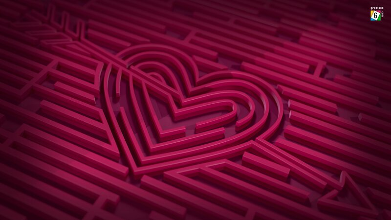 heart maze design