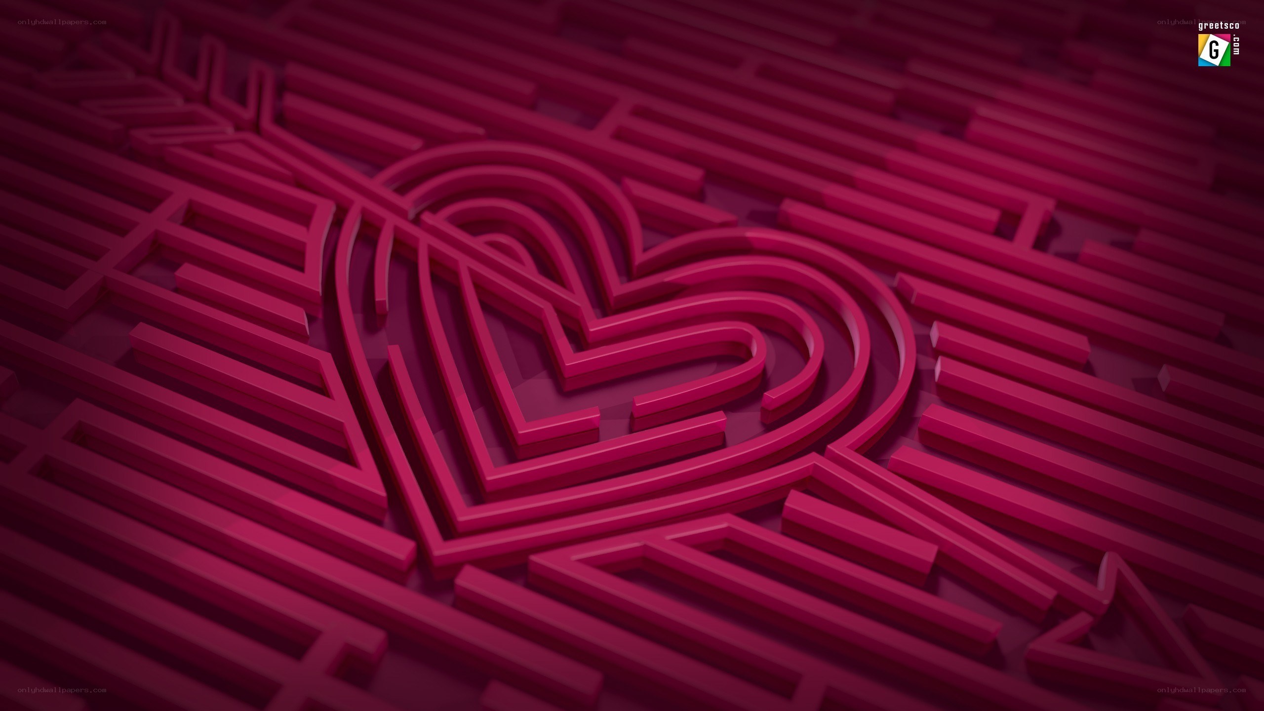 heart maze design