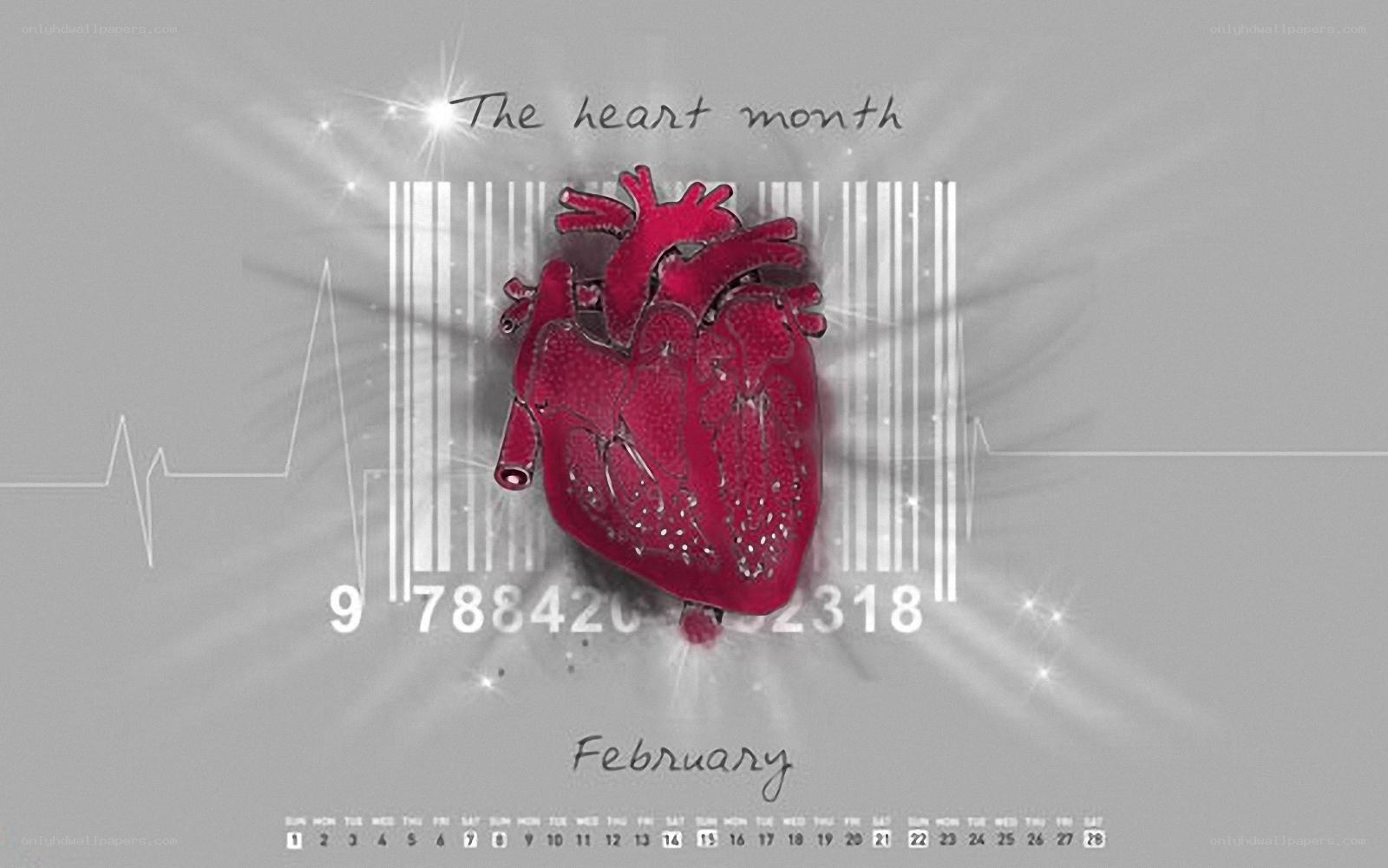 heart month calendar