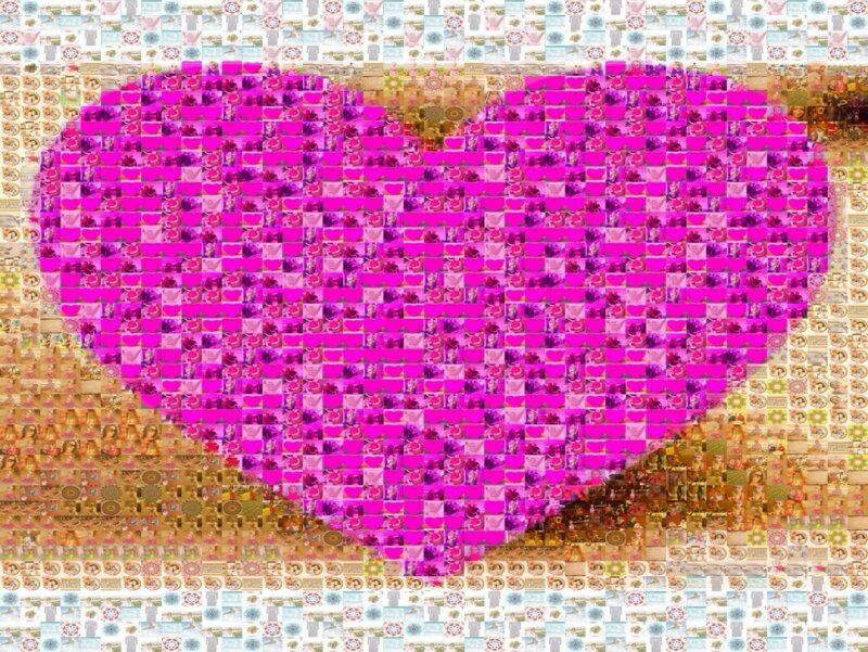 Heart Mosaic Art