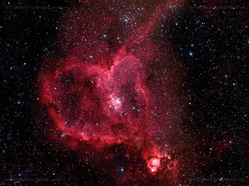 Heart Nebula in space
