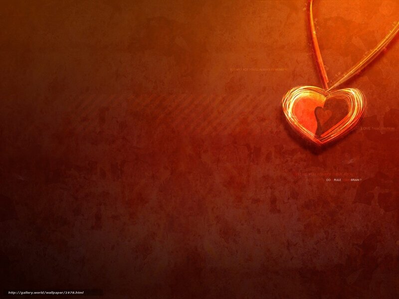 heart necklace on warm background