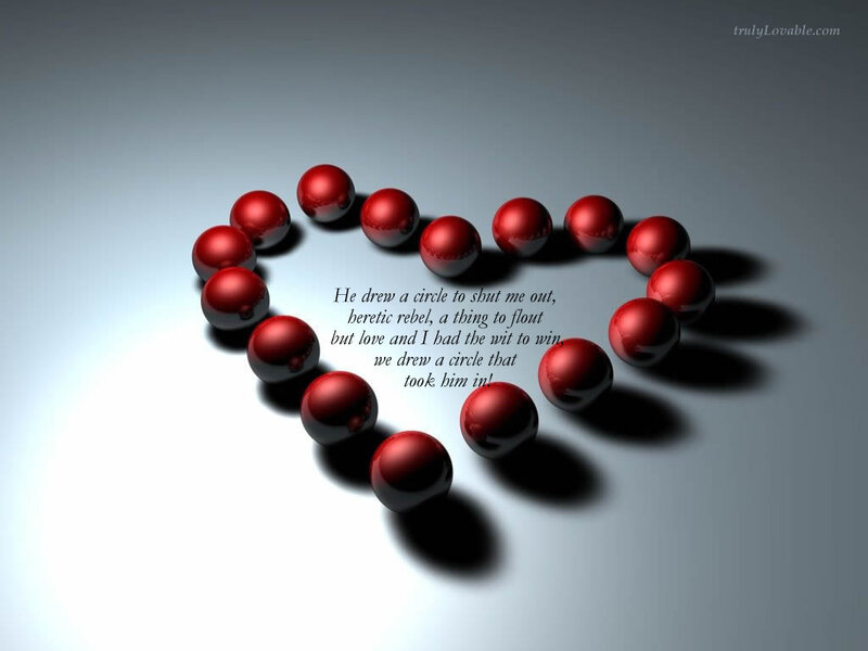 heart of red spheres