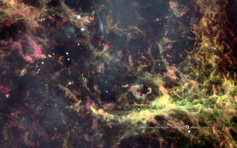 Heart of the Crab Nebula