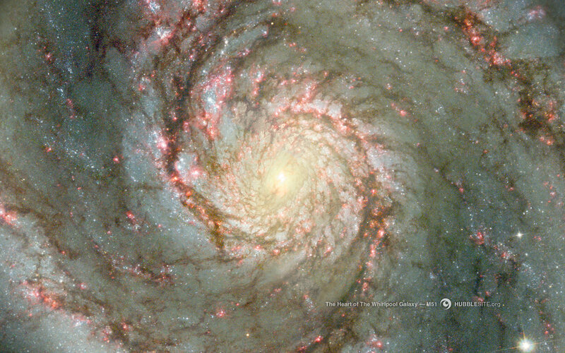 Heart of the Whirlpool Galaxy