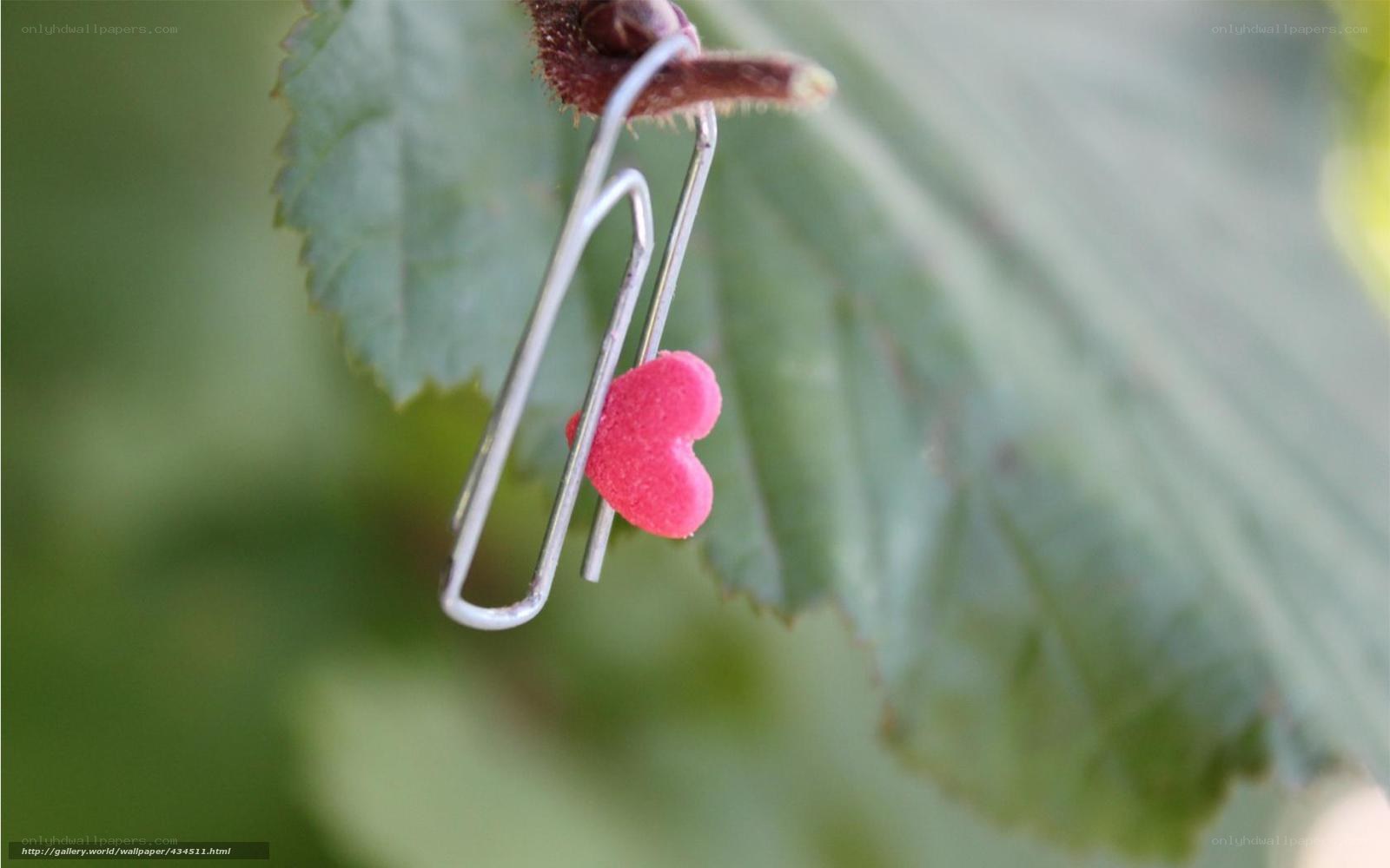 heart on a paperclip