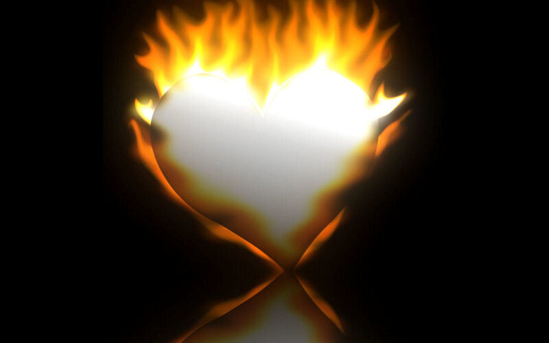 Heart on Fire — Black