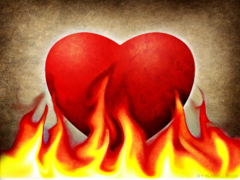 Heart on Fire — Red
