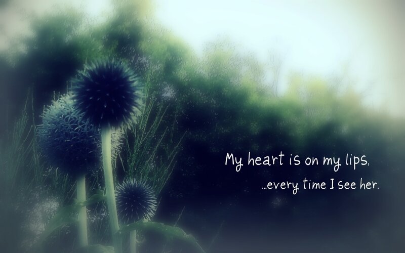 heart on lips quote