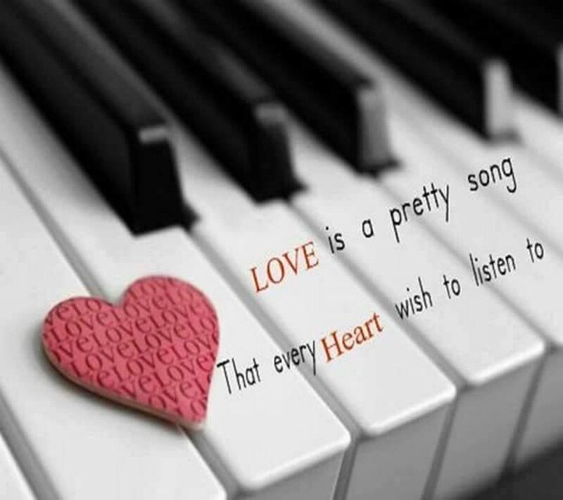 Heart on Piano Keys — White