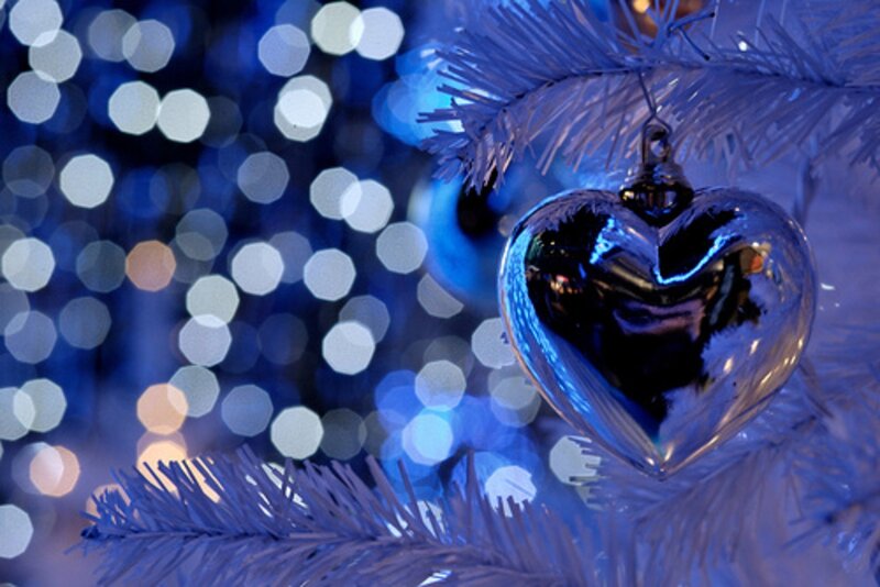 Heart Ornament on Tree