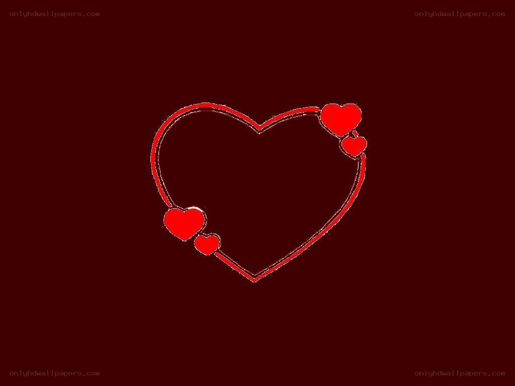 heart outline with small hearts