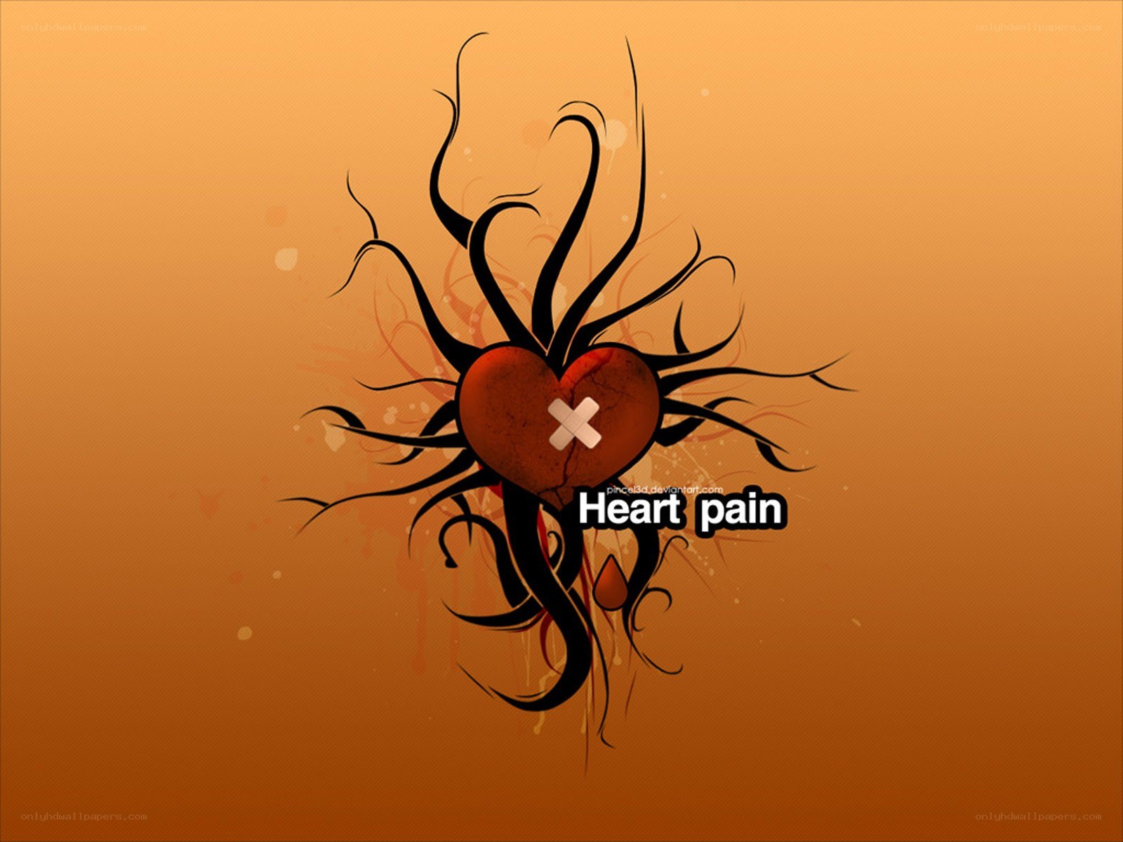 heart pain illustration