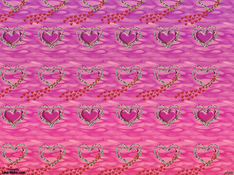 Heart Pattern Background — Pink, Romantic, Digital Art